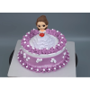 Birthday doll cake