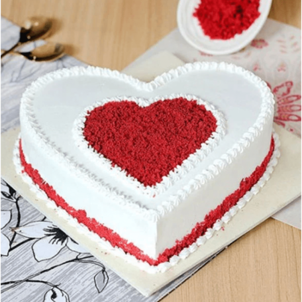 Heart shape cake design