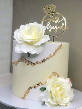 Creative Engagement Cake