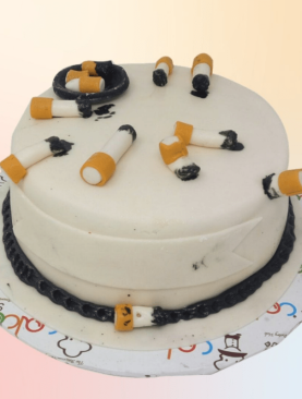 Adult Cigarette Theme Cake