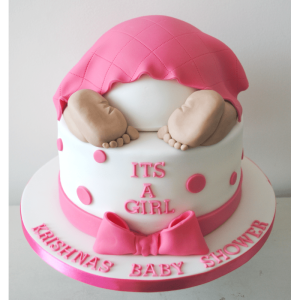 fondant cake baby shower