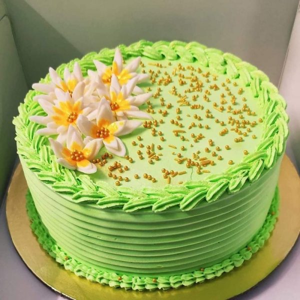 Green Birthday Cake