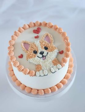 Sweet Dog Design Cake