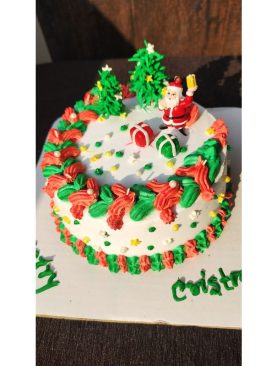 Merry Christmas Theme Cake