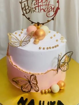 Fault Line Butterfly Pearl Cake