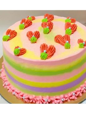 Vibrant Treat Cake