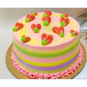 Multicolour cake