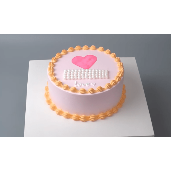 Pink colour cake