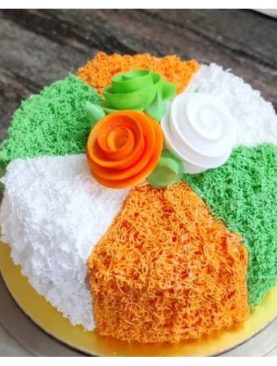 Tri-colour Cake