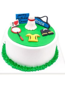 Badminton Theme Custom Cake