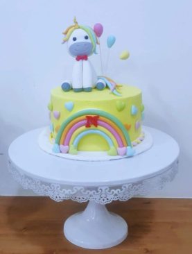 Rainbow Unicorn Cake