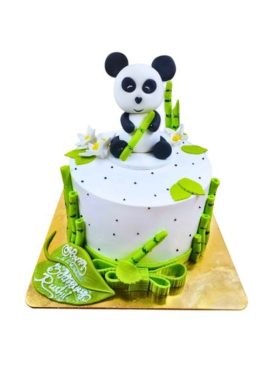 Custom panda cake